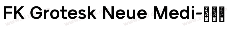 FK Grotesk Neue Medi字体转换